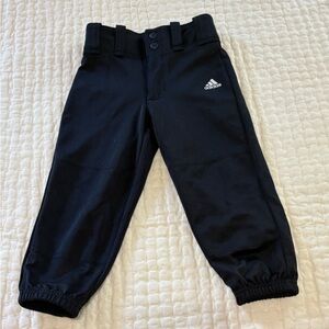 Adidas Kids Black Softball/Baseball Pants